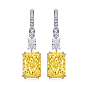 Yellow Diamond Earrings