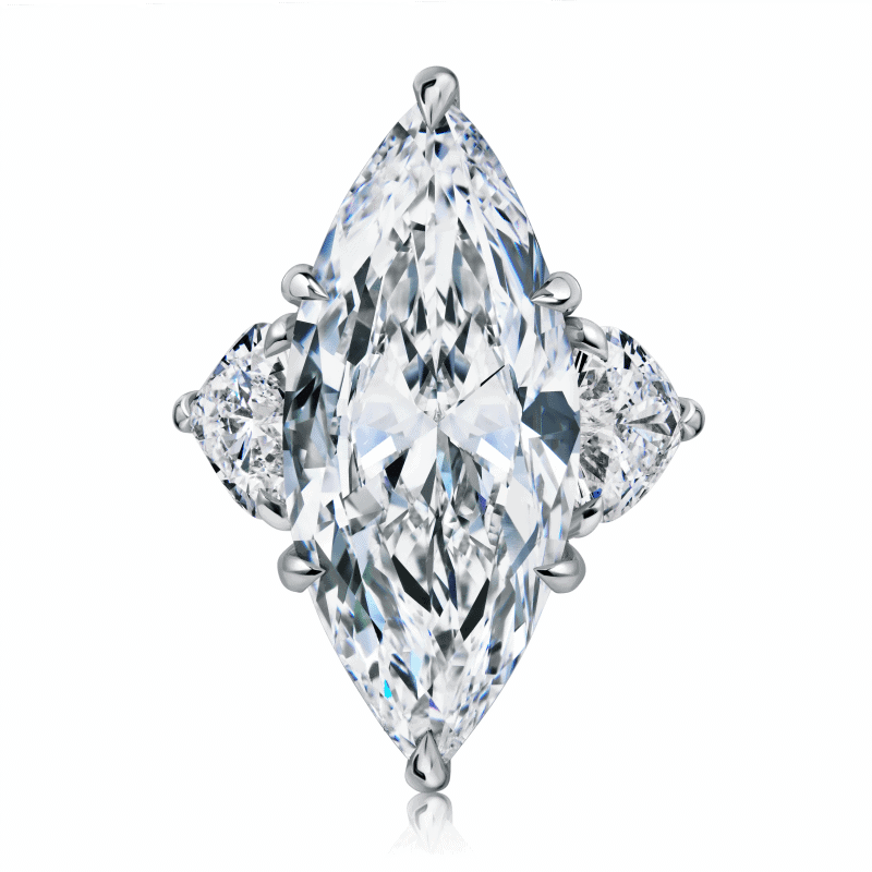 15 Carat D VVS1 Marquise Shape Diamond Ring