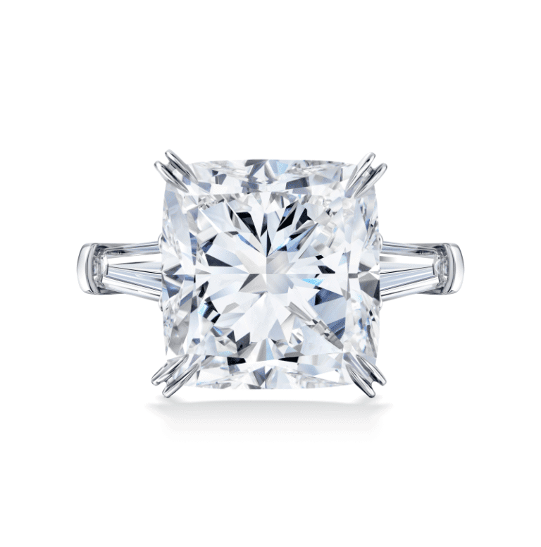 16 Carat G VS2 Cushion Cut Diamond Ring