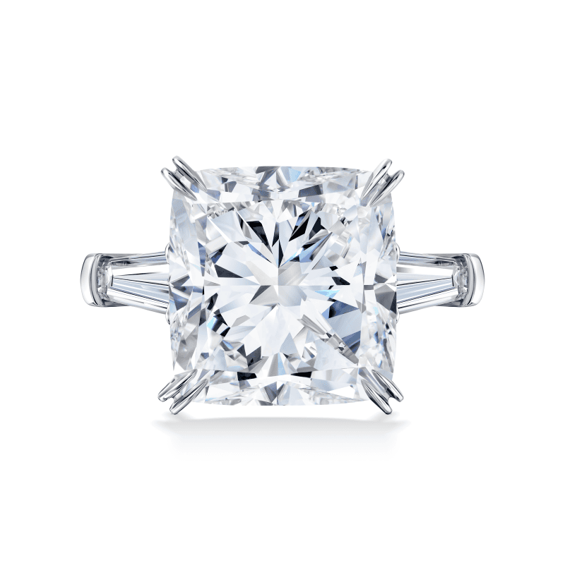 16 Carat G VS2 Cushion Cut Diamond Ring