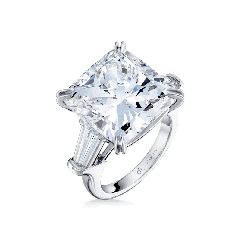 16 Carat G VS2 Cushion Cut Diamond Ring