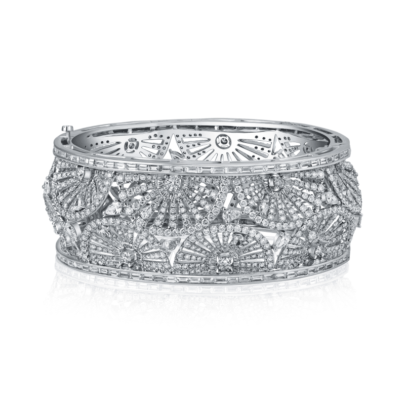 18ct Fan Bangal Diamond Bracelet