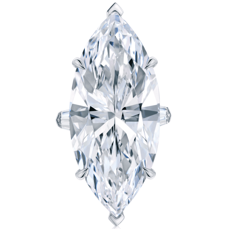 35 Carat D VS1 Marquise Shape Diamond Ring