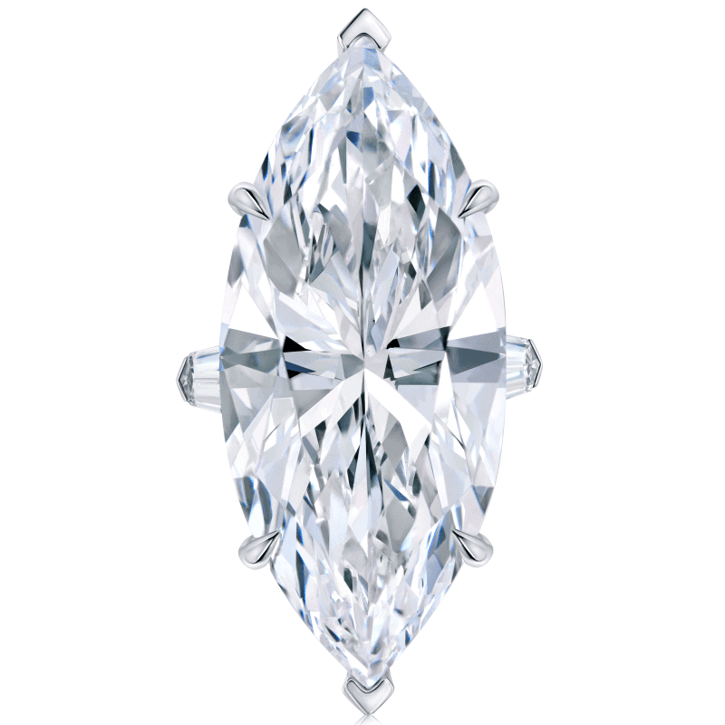 35 Carat D VS1 Marquise Shape Diamond Ring