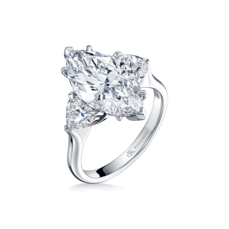5 Carat D (Flawless) Marquise Shape Diamond Ring