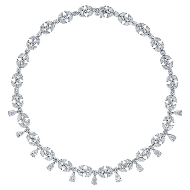 42 Carat Mix Shape Diamond Necklace
