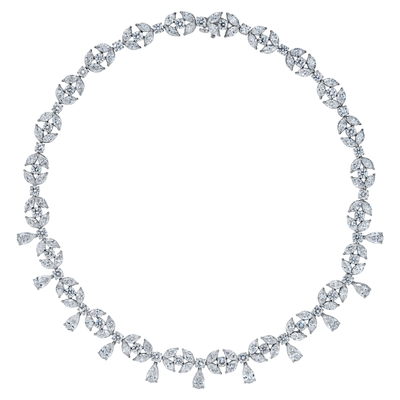 42 Carat Mix Shape Diamond Necklace