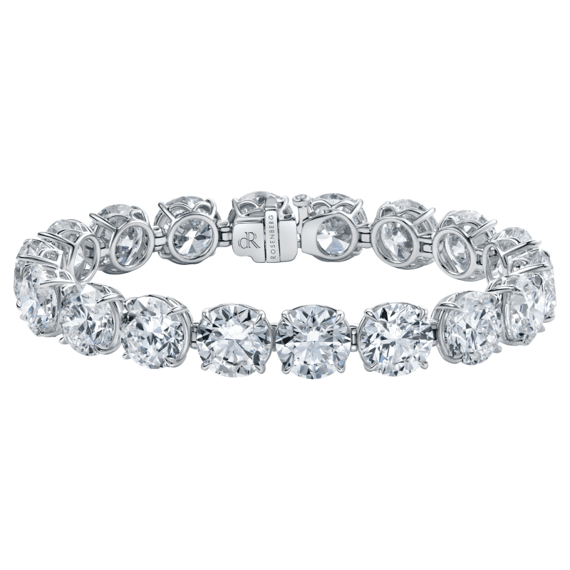 45 Carat D-F Flawless-VS2 Round Brilliant Cut Diamond Bracelet