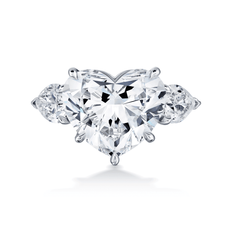 7 Carat F VS2 Heart Shape Diamond Ring