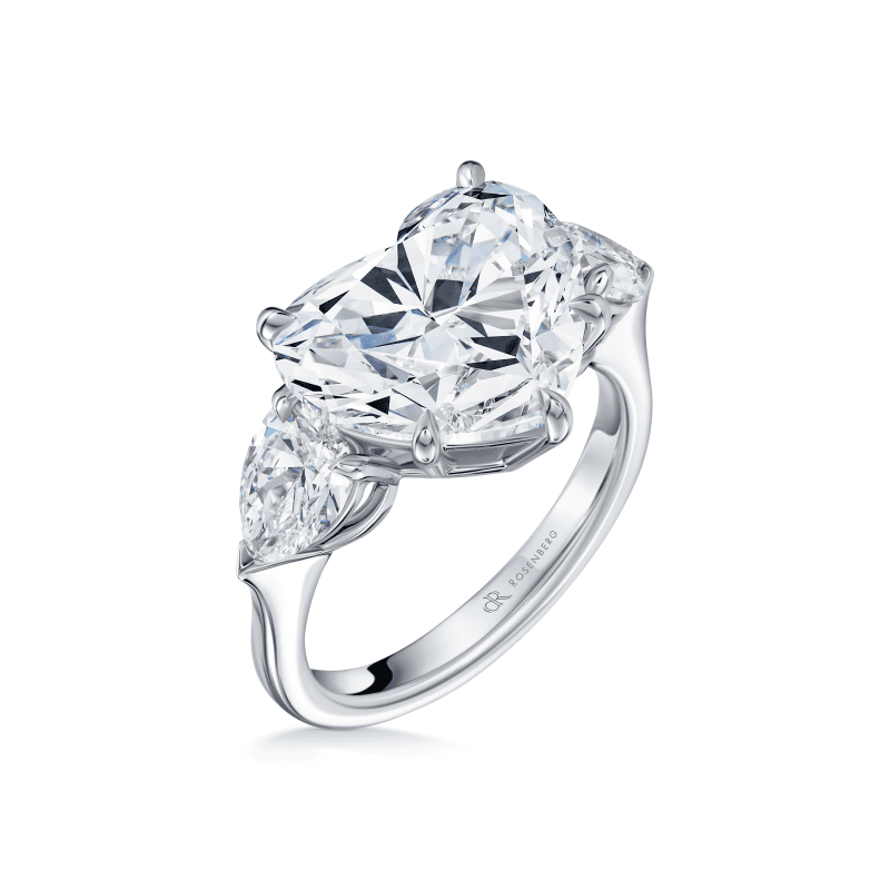 7 Carat F VS2 Heart Shape Diamond Ring