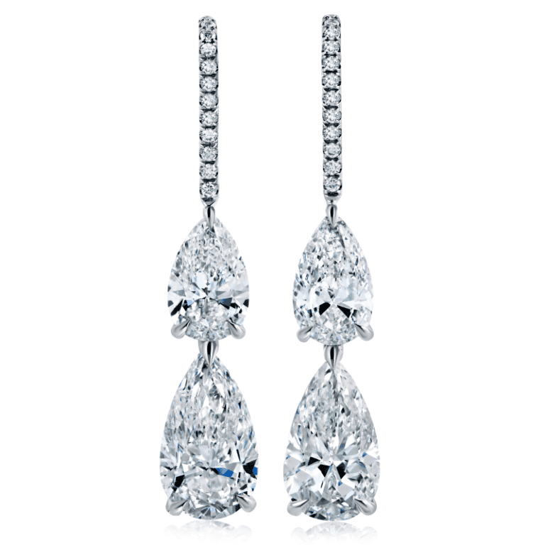 9ct E-F SI1-SI2 Pear Shape Diamond Earrings