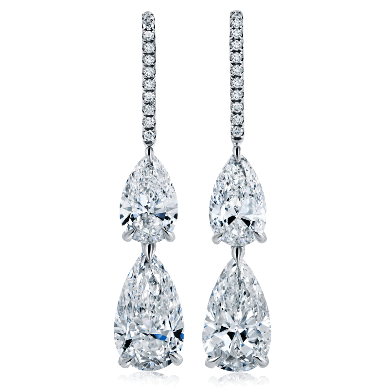 9ct E-F SI1-SI2 Pear Shape Diamond Earrings