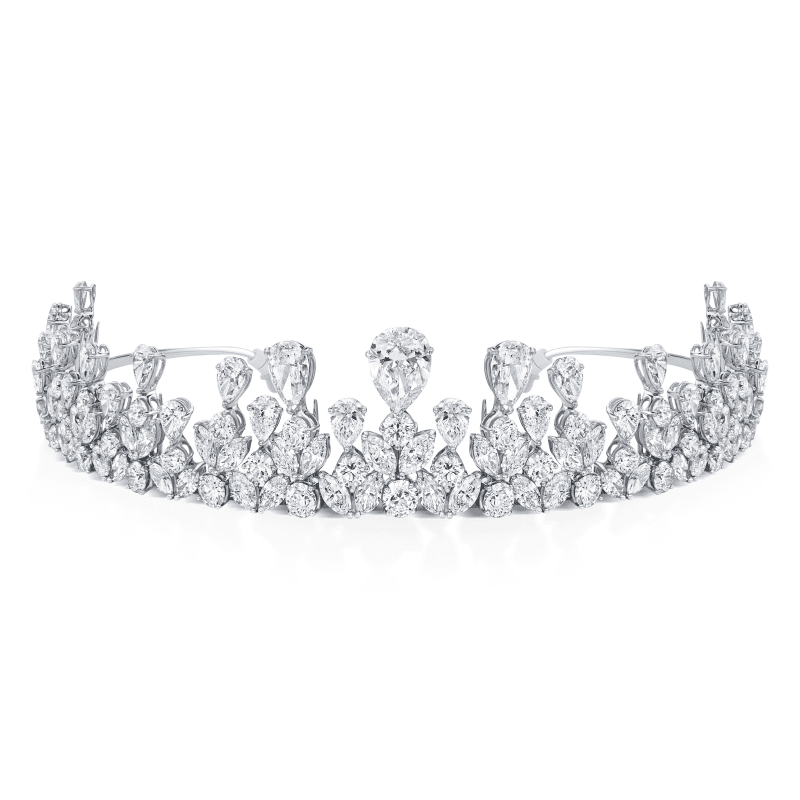 96 Carat D – F VS1 Round Brilliant Cut Diamond Necklace