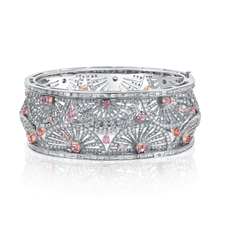 20 Carat Fan Bangal Diamond Bracelet