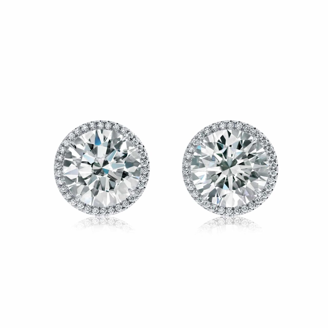 10.06cttw Round Brilliant E Flawless GIA Earring Studs