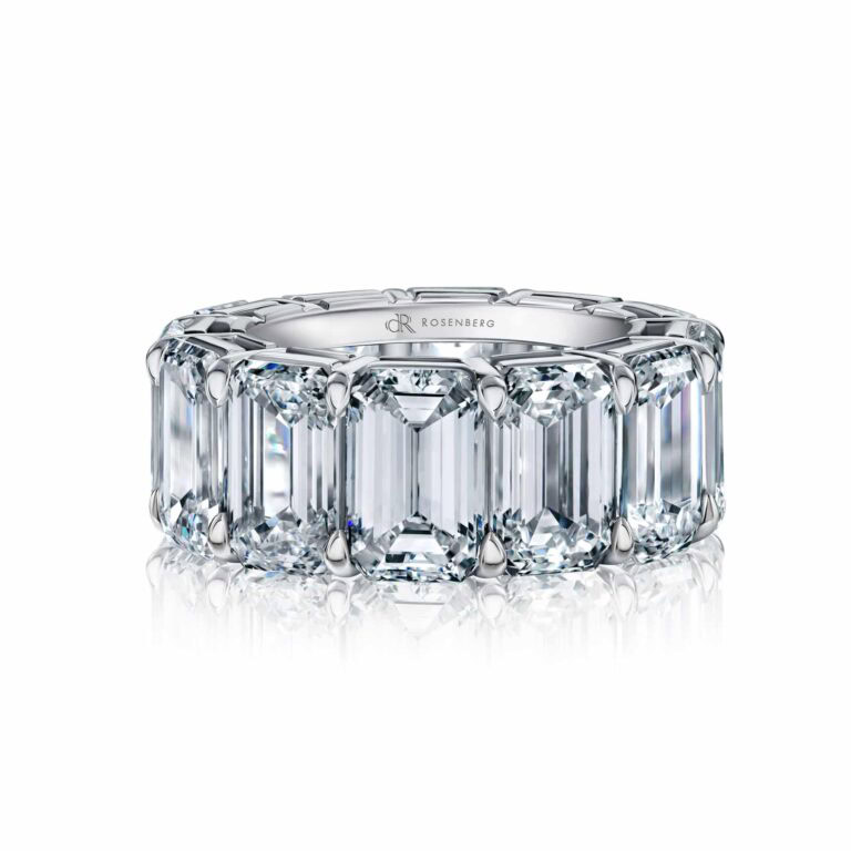 24.23cttw Emerald Cut D-F VVS2-VS1 GIA Certified Eternity Band