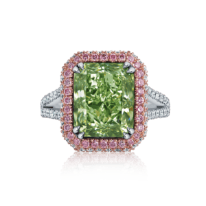 Green Diamond Rings