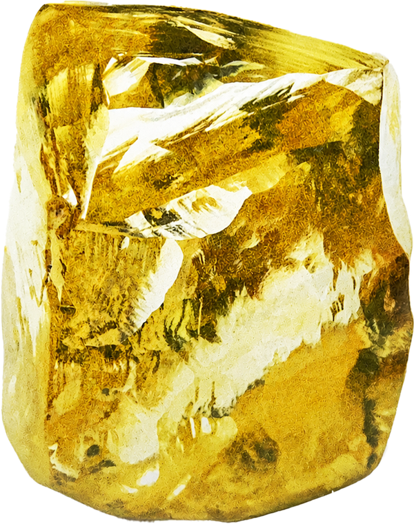 The Golden Royale Sun — rough crystal over 250 carats