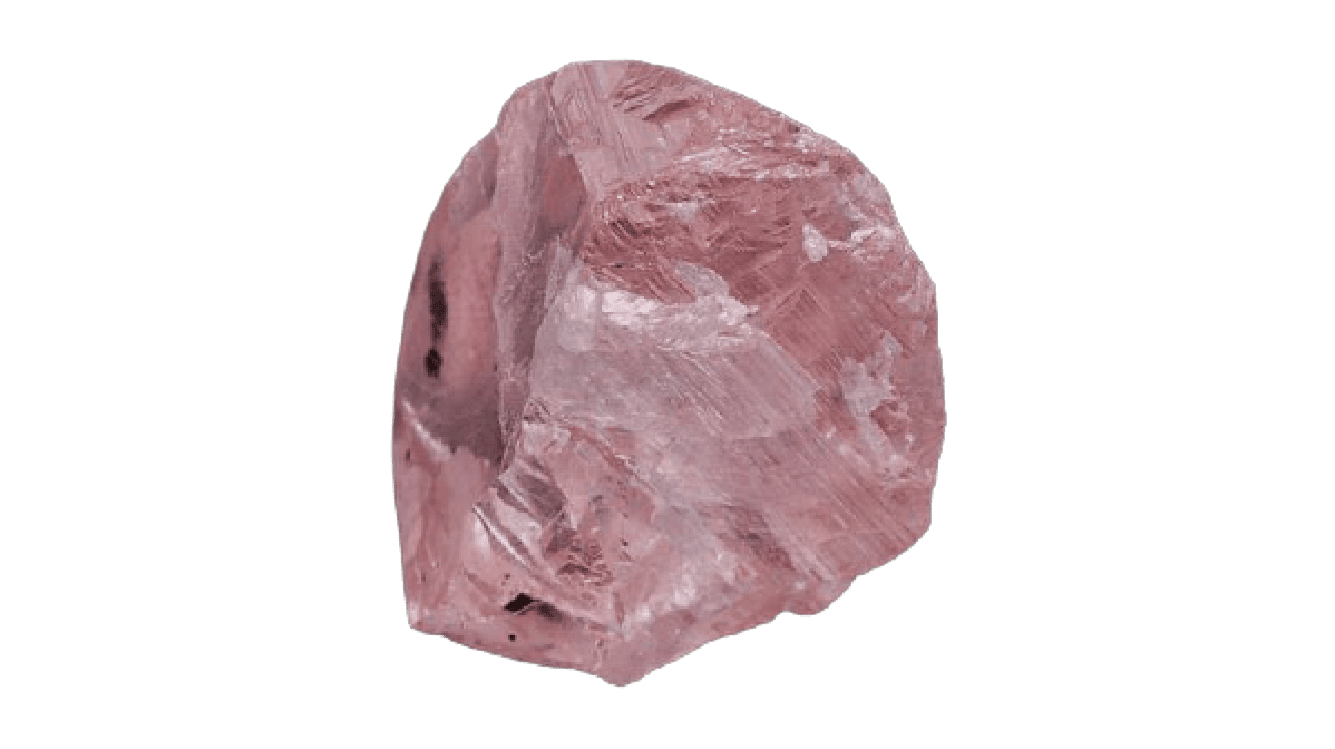 The Williamson Pink Star — 32.32 carat rough crystal